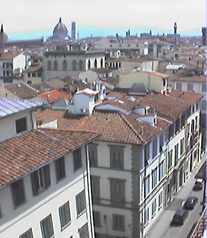 La vue de la terrasse de l'Htel Annabella